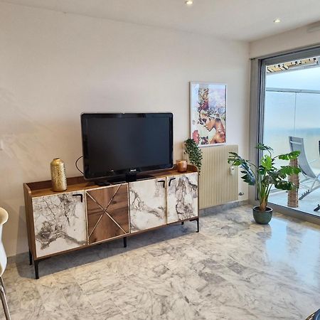 Sunny And Cosy Sea View Studio Antibes Kültér fotó