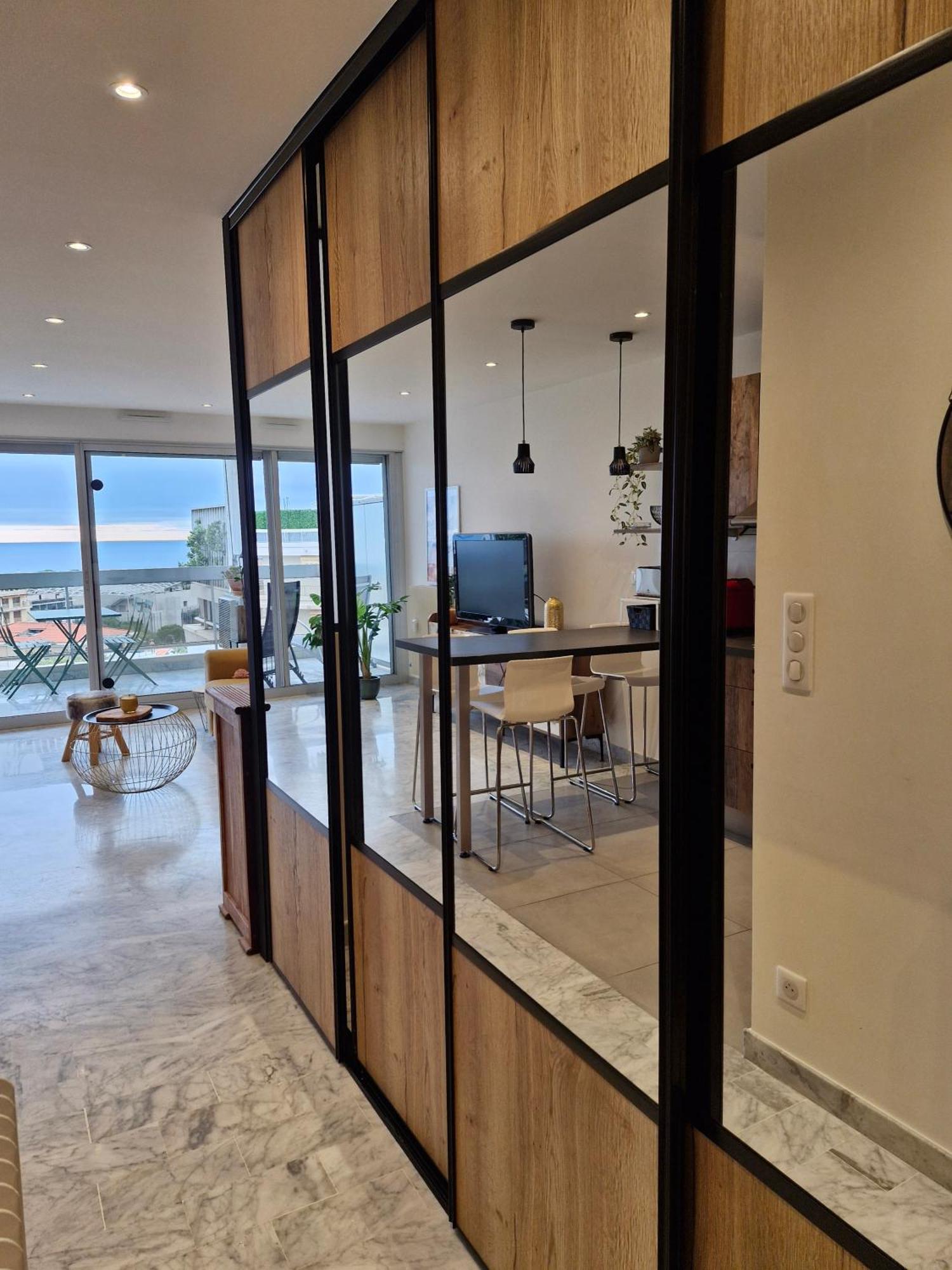 Sunny And Cosy Sea View Studio Antibes Kültér fotó